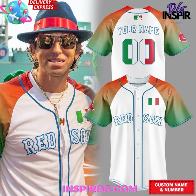 Boston Red Sox Italian Celebration Night Jersey - Image 2