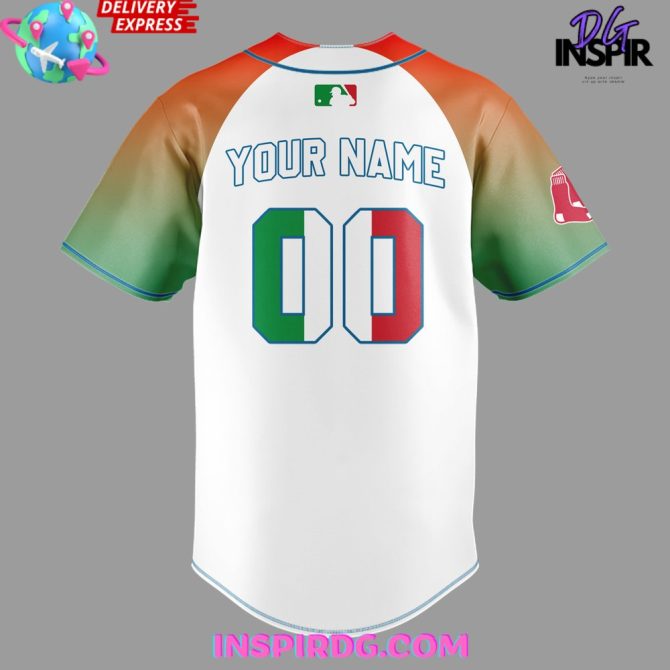 Boston Red Sox Italian Celebration Night Jersey - Image 4