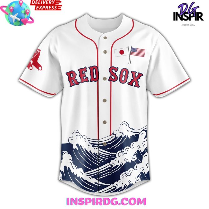 Boston Red Sox Japan Celebration Baseball Jersey - Image 2