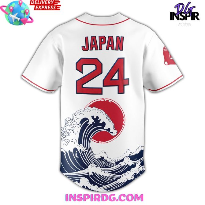 Boston Red Sox Japan Celebration Baseball Jersey - Image 3