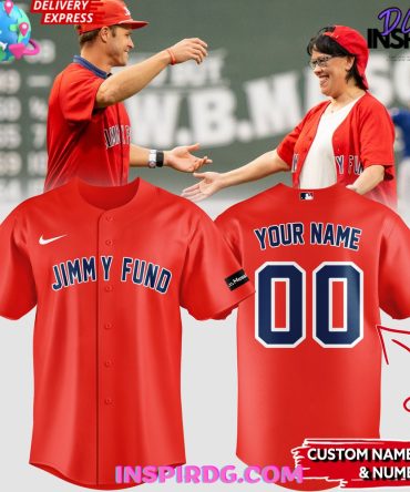 Boston Red Sox Jimmy Fund Customize Baseball Jersey