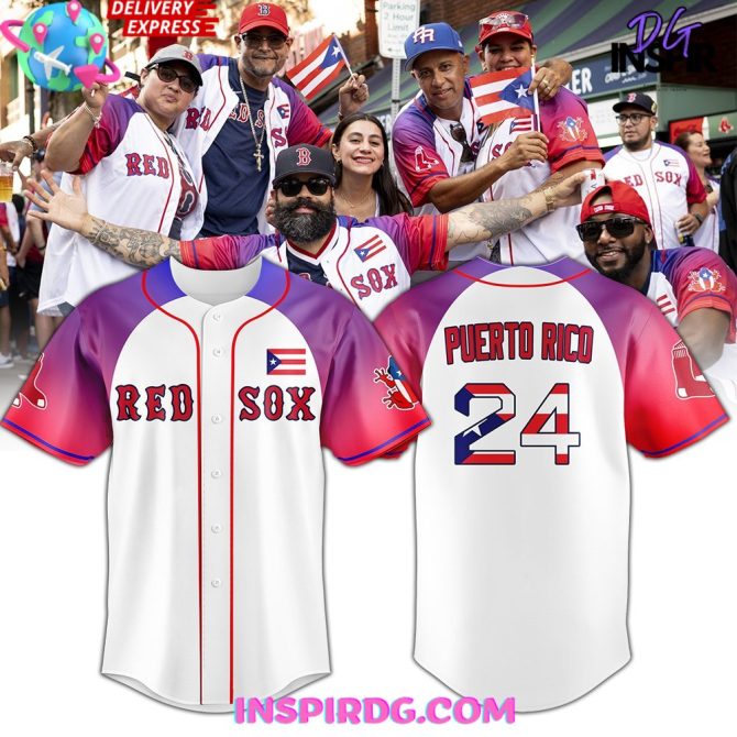 Boston Red Sox Puerto Rican Night 2024 Baseball Jersey