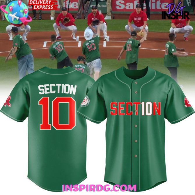 Boston Red Sox Section 10 Baseball Jersey