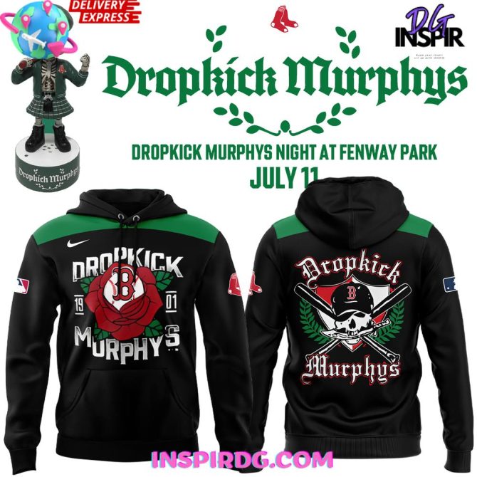 Boston Red Sox X Dropkick Murphys Night 2025 All Over Print Hoodie