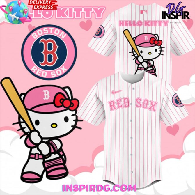 Boston Red Sox X Hello Kitty Night 2024 Baseball Jersey