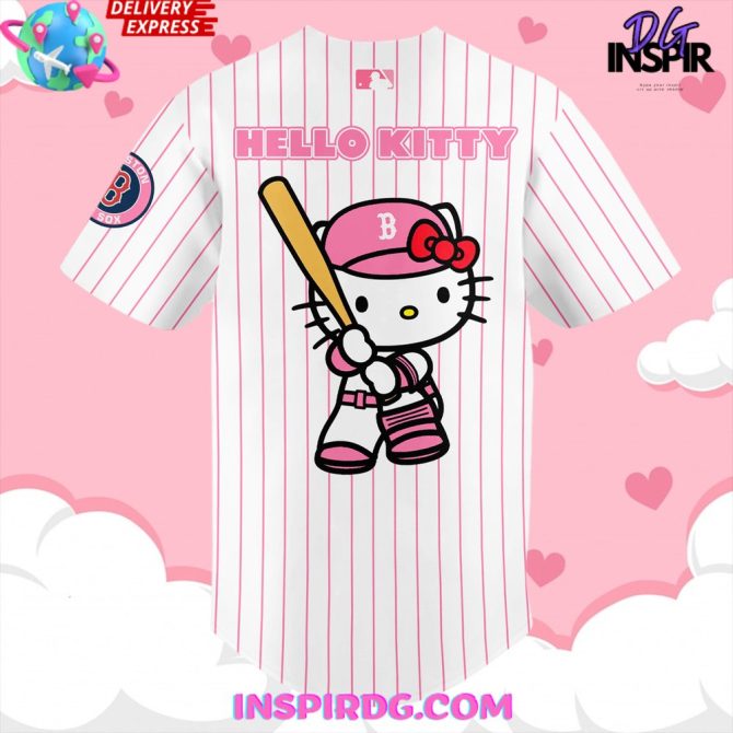 Boston Red Sox X Hello Kitty Night 2024 Baseball Jersey - Image 3