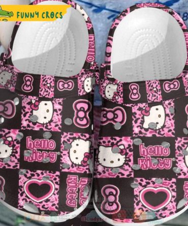 Brown Pink Hello Kitty Crocs - Discover Comfort And Style Clog Shoes Unisex Clogs Garden Shoes