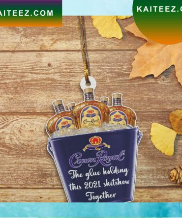 Bucket Of Crown Royal Christmas Ornament