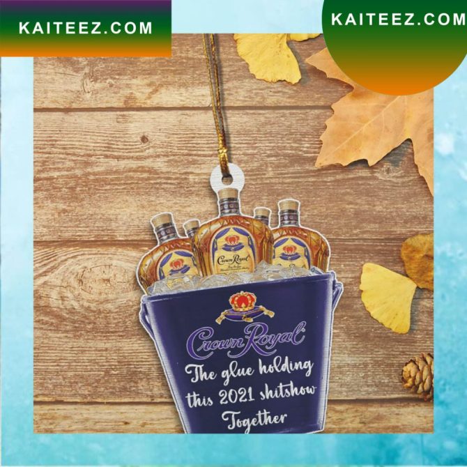 Bucket Of Crown Royal Christmas Ornament