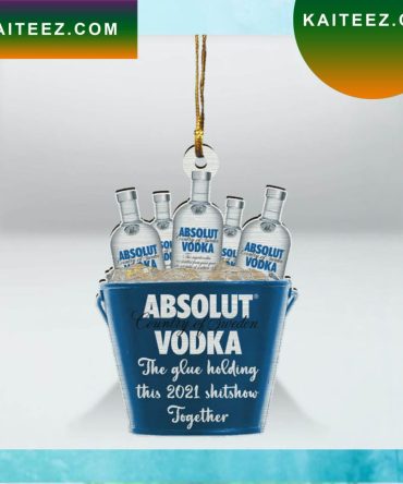 Bucket Of Absolut Vodka Christmas Ornament