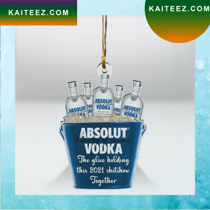 Bucket Of Absolut Vodka Christmas Ornament