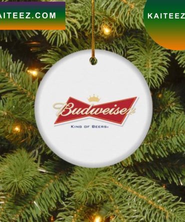 Budweiser King Of Beers Christmas Circle Ornament