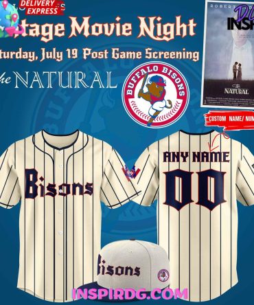 Custom Buffalo Bisons Jersey – Personalized Name/Number – Perfect For Movie Night Fans!