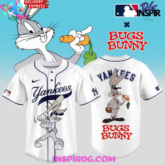 Bugs Bunny X Yankees Special White Baseball Jersey