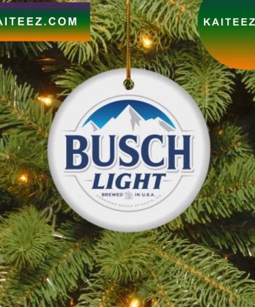 Busch Light Brewed In Usa Christmas Circle Ornament