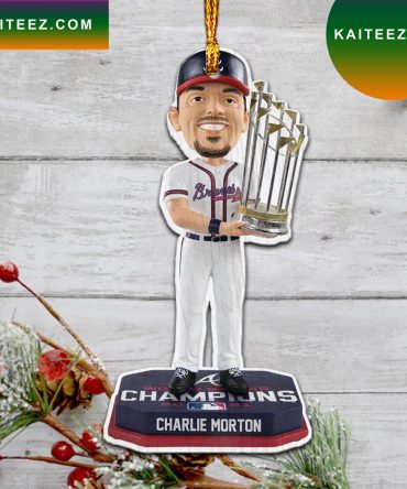 Charlie Morton Atlanta Braves World Series  Christmas Ornament