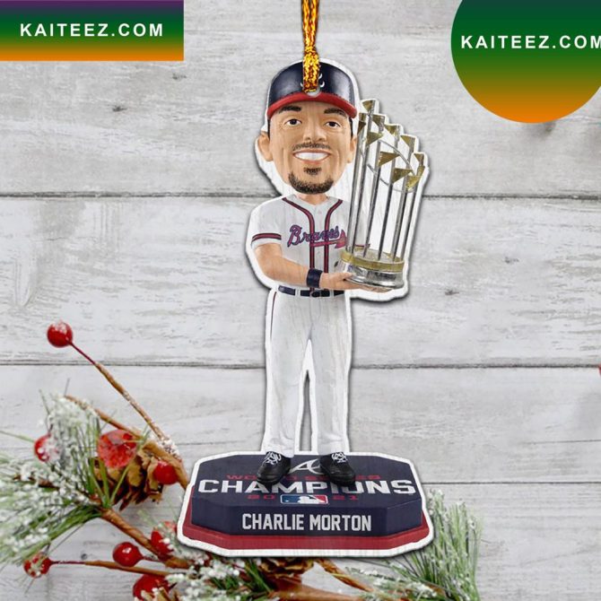 Charlie Morton Atlanta Braves World Series  Christmas Ornament