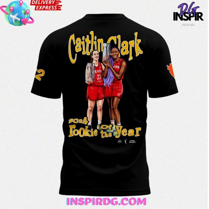Caitlin Clark Rookie Of The Year 2024 T-Shirt - Image 3