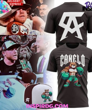 Canelo Alvarez Bear Boxing Brown T-Shirt