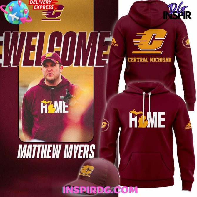 Central Michigan X Matthew Myers Special Adidas All Over Print Hoodie
