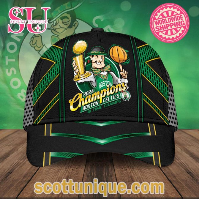 Champions Boston Celtics 18 Time Champs 2024 Classic Cap