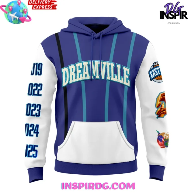 Charlotte Hornets Dreamville Special Edition All Over Print Hoodie - Image 2