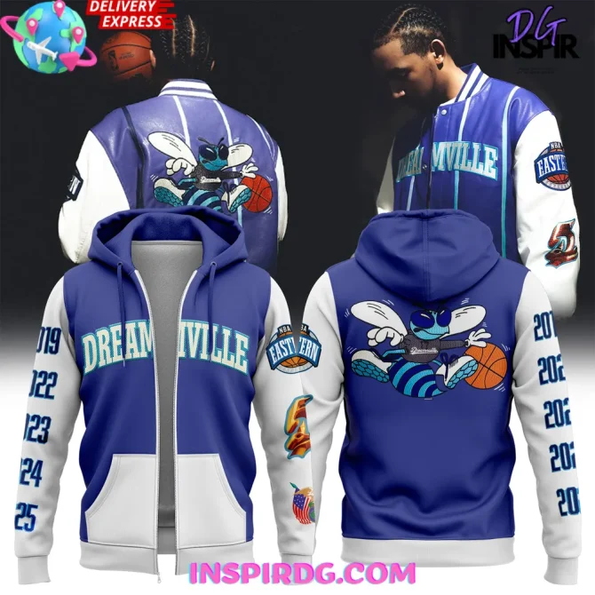 Charlotte Hornets Dreamville Special Edition All Over Print Hoodie - Image 4