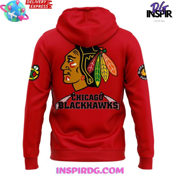 Chicago Blackhawks 100 Years Of Tradition Edition All Over Print Hoodie - Image 3