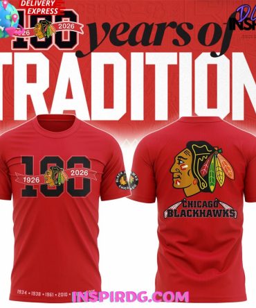 Chicago Blackhawks 100 Years Of Tradition Edition T-Shirt