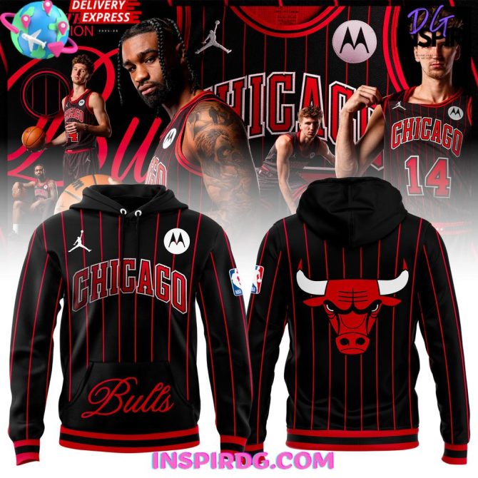 Chicago Bulls Nba 2025-26 Statement Special All Over Print Hoodie