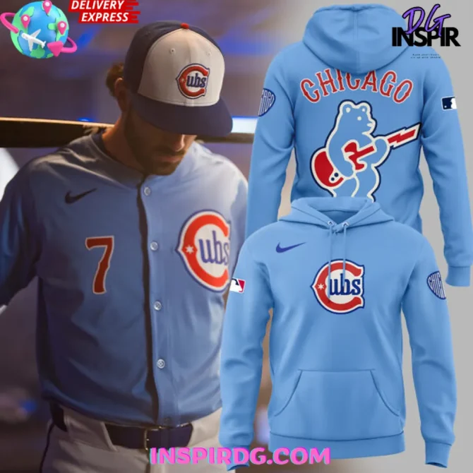 Chicago Cubs Baby Blue Special Edition All Over Print Hoodie