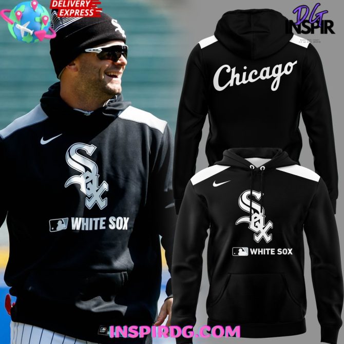 Chicago White Sox Opening Day 2025 Black All Over Print Hoodie