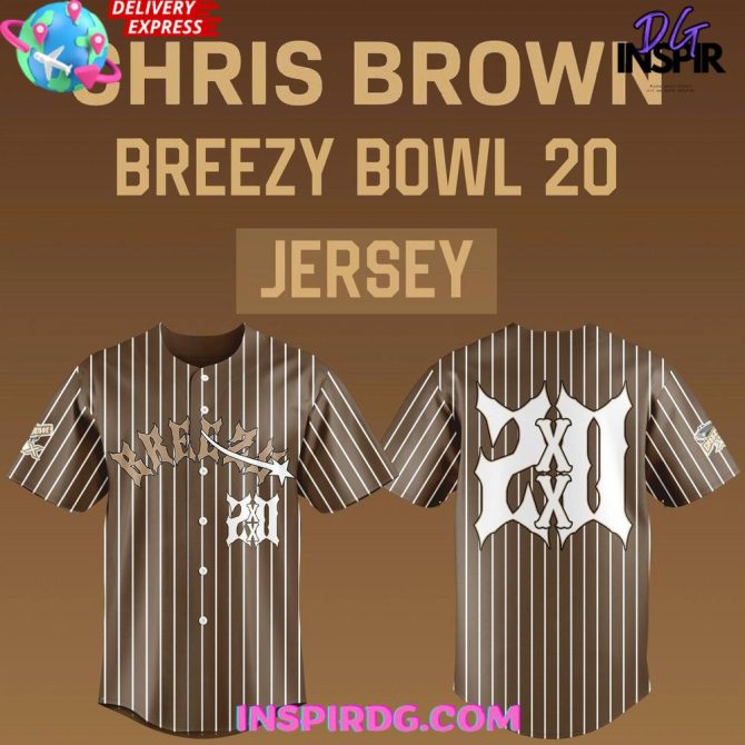 Chris Brown X Breezy Bowl 20 Special Baseball Jersey