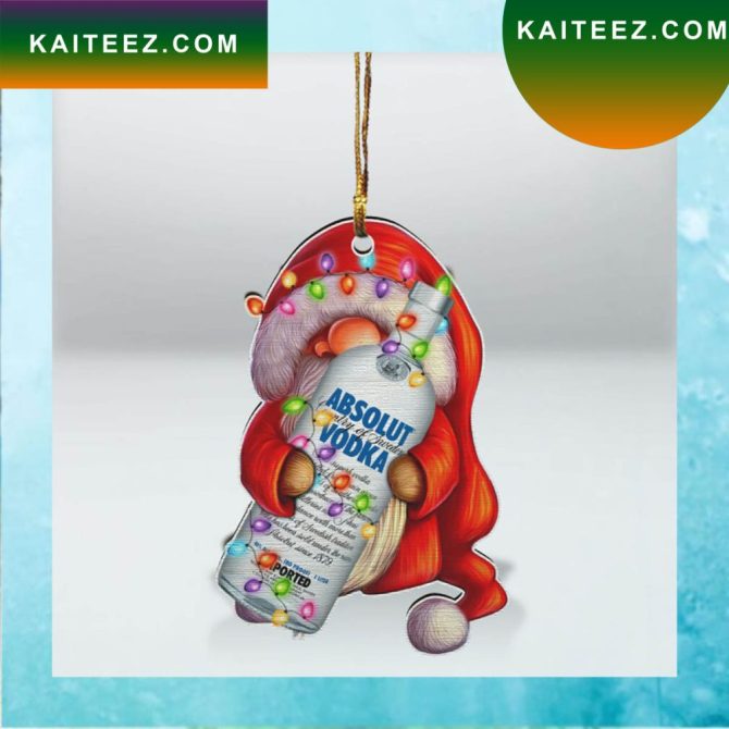 Christmas Absolut Vodka Drinking Christmas Ornament