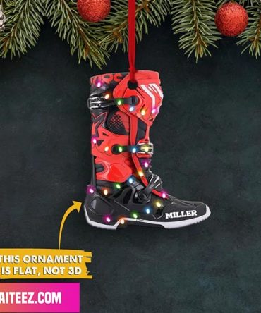 Christmas Ornament Personalized Motorcross Sneaker Ornament