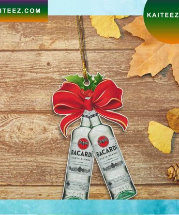 Christmas Bacardi Carta Blanca Wine Decor Christmas Ornament