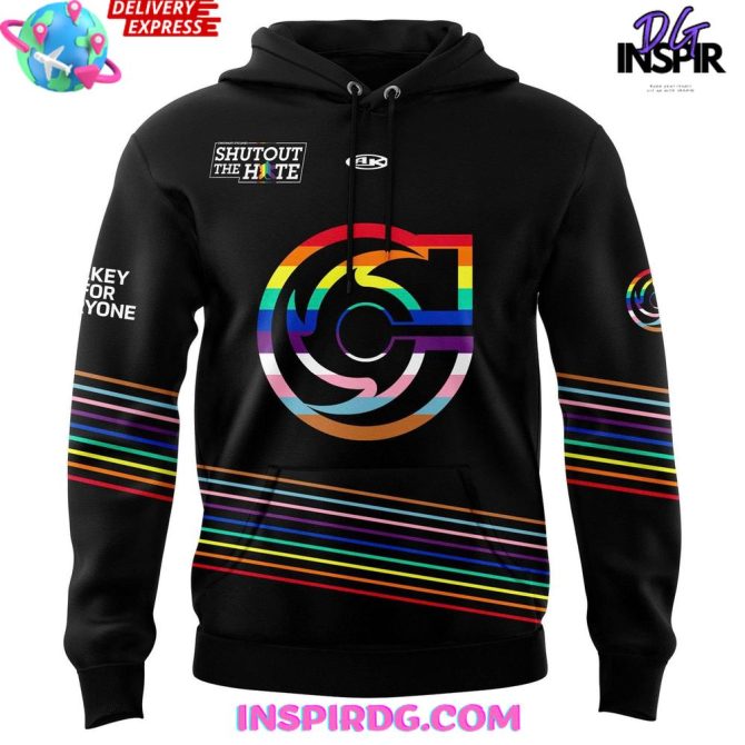 Cincinnati Cyclones Shutout The Hate 2025 Edition All Over Print Hoodie - Image 2