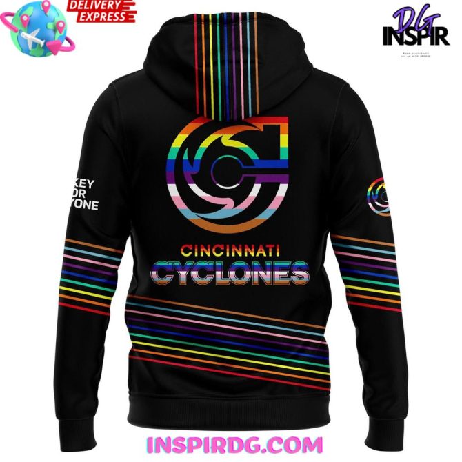 Cincinnati Cyclones Shutout The Hate 2025 Edition All Over Print Hoodie - Image 3