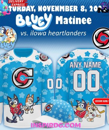 Cincinnati Cyclones X Bluey Night 2025 Special Hockey Jersey