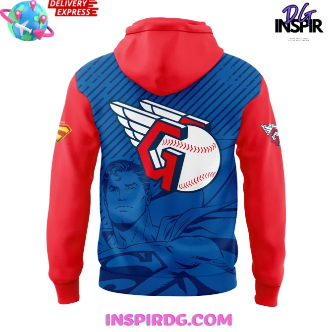 Cleveland Guardians Superman Night 2025 All Over Print Hoodie - Image 3