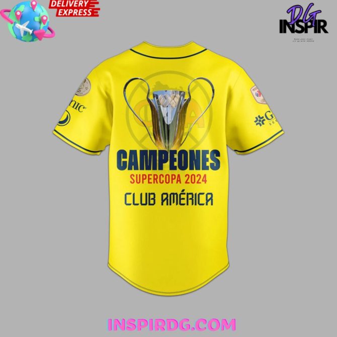 Club America Campeones Super Copa 2024 Baseball Jersey - Image 3