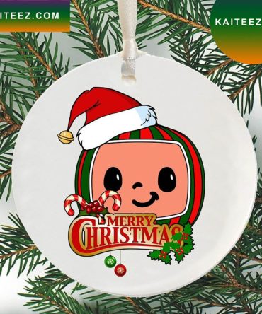 Cocomelon Merry Christmas Candy Cane Boy Tree Christmas Ornament