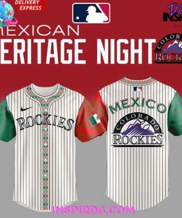 Colorado Rockies 2025 Mexican Heritage Night Striped Jersey