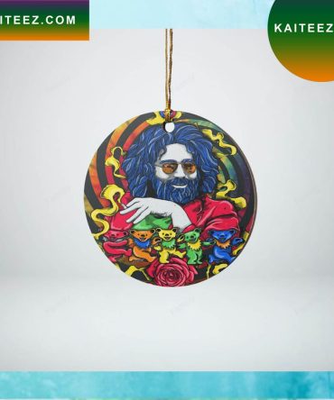 Colorful Bears Round Christmas Ornament