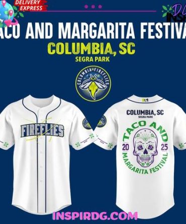 Columbia Fireflies Taco And Margarita Festival Special Baseball Jersey
