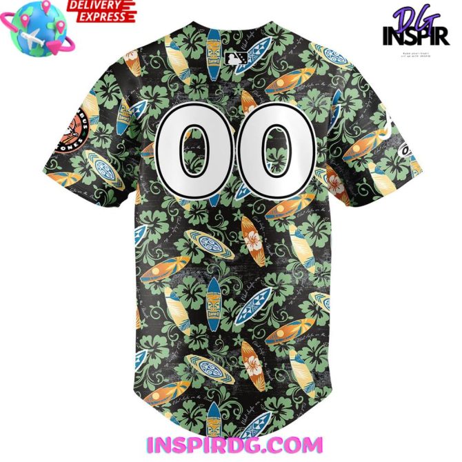 Columbus Clingstones X Margaritaville Specialty Baseball Jersey - Image 3