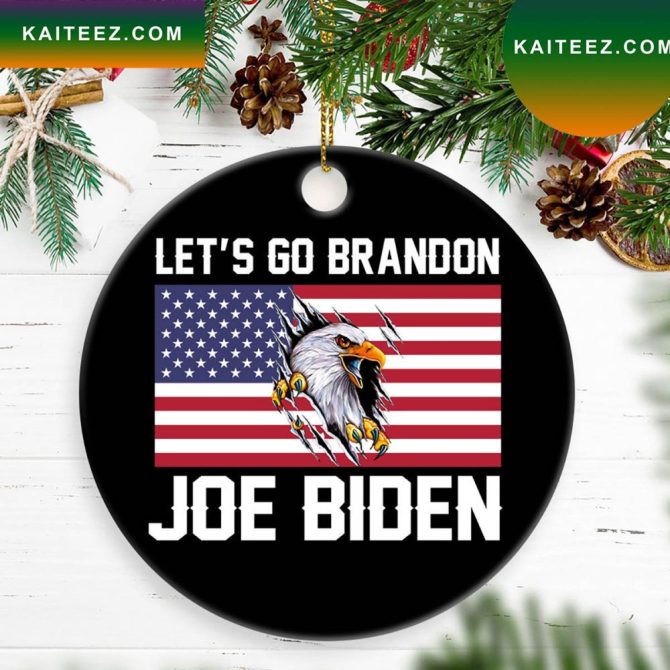 Community Lgbfjb Lets Go Brandon Funny Biden Christmas Ornament