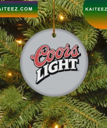 Coors Light Christmas Circle Ornament