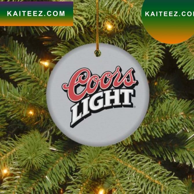 Coors Light Christmas Circle Ornament