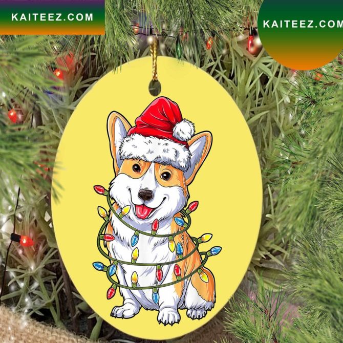 Corgi Santa Tree Ornament Christmas  Christmas Ornament